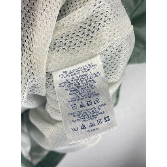 LL Bean V-Neck Windbreaker Men L Pullover Navy Tipped Trim US Cellular Patch VTG - Picture 7 of 8